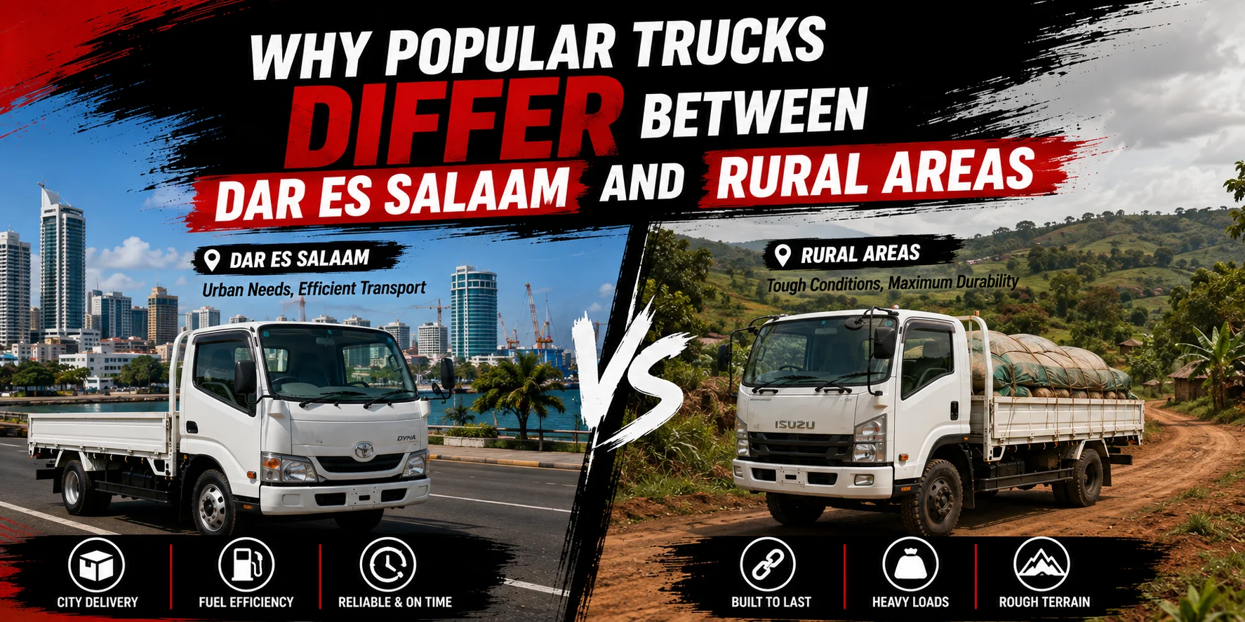 Why Popular Trucks Differ Between Dar es Salaam and Rural Areas