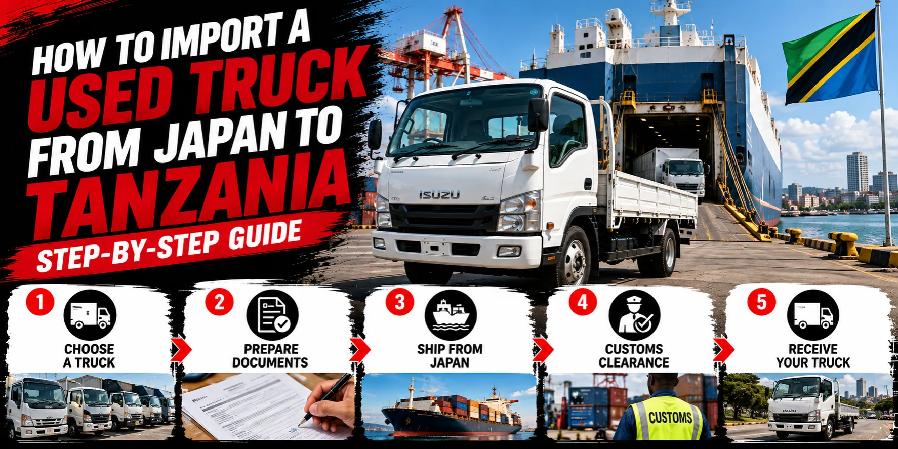 How to Import a Used Truck from Japan to Tanzania